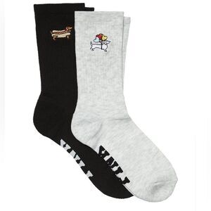 Victoria’s Secret 2Pac crew socks dog appliqué size OS‎ NWT in packaging